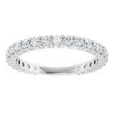 14K White 3/4 CTW Natural Diamond Anniversary Band