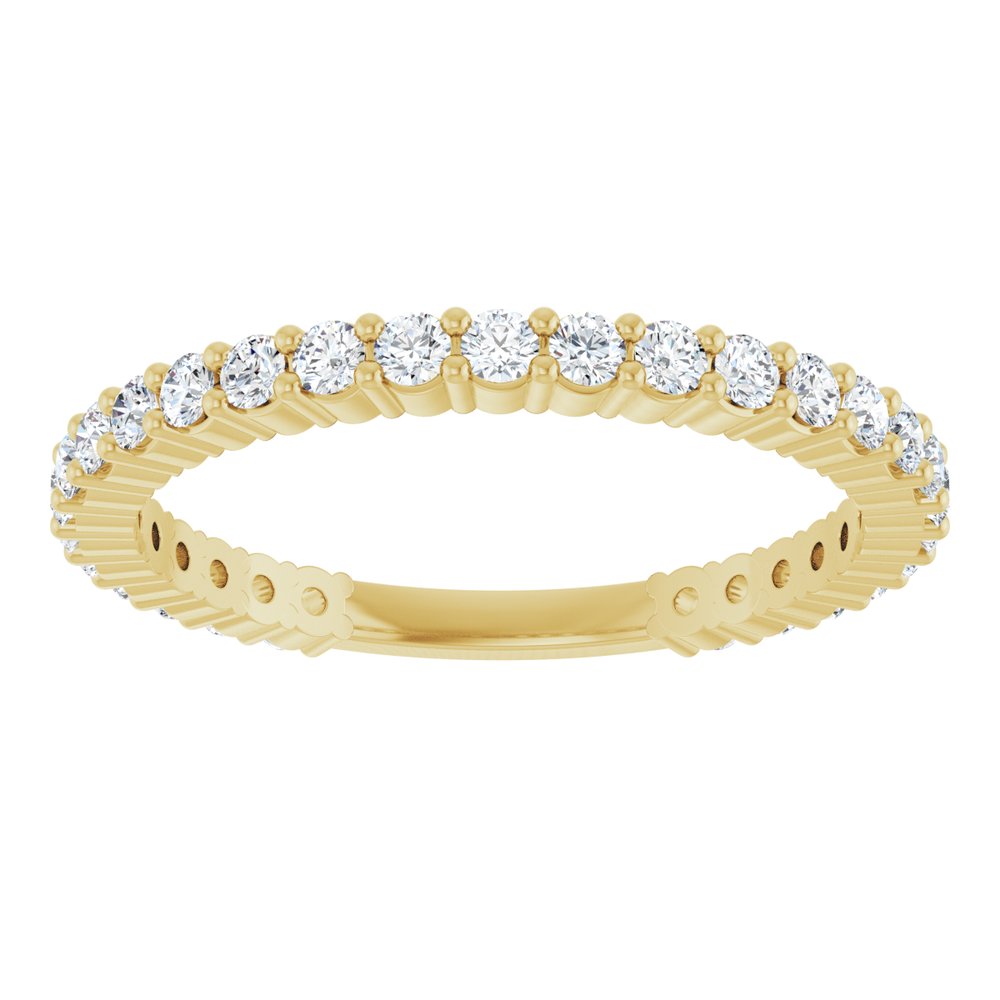 14K Yellow 1/2 CTW Natural Diamond Anniversary Band