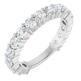 14K White Gold 1 3/4 CTW Lab-Grown Diamond Anniversary Band