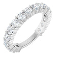 14K White 1 1/2 CTW Natural Diamond Anniversary Band