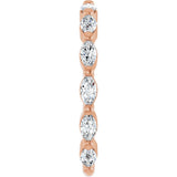14K Rose Gold 7/8 CTW Natural Diamond Anniversary Band