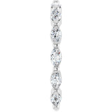 14K White Gold 3/4 CTW Lab-Grown Diamond Anniversary Band