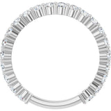 14K White Gold 1 CTW Lab-Grown Diamond Anniversary Band