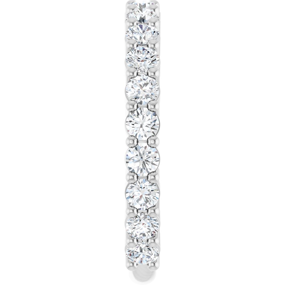 14K White 1 1/5 CTW Natural Diamond Anniversary Band