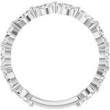 14K White Gold 3/4 CTW Lab-Grown Diamond Anniversary Band