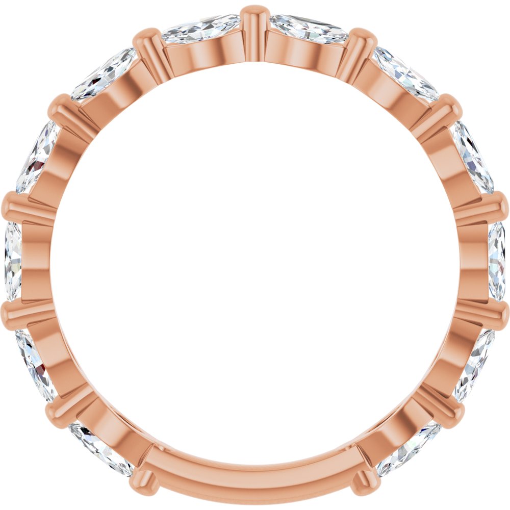 14K Rose Gold 7/8 CTW Natural Diamond Anniversary Band
