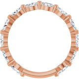 14K Rose Gold 7/8 CTW Natural Diamond Anniversary Band