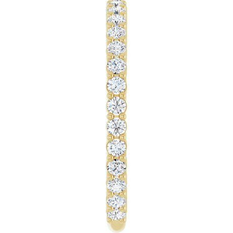 14K Yellow 1/2 CTW Natural Diamond Anniversary Band