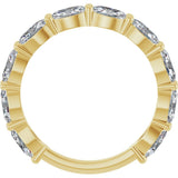 14K Yellow Gold 1 9/10 CTW Lab-Grown Diamond Anniversary Band