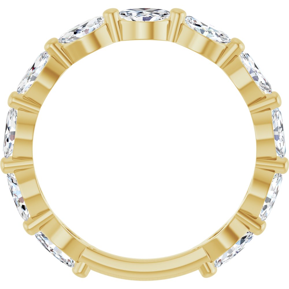 14K Yellow Gold 1 1/5 CTW Lab-Grown Diamond Anniversary Band