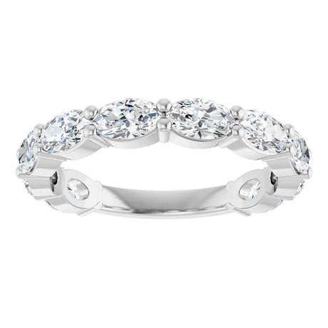 14K White Gold 1 9/10 CTW Lab-Grown Diamond Anniversary Band