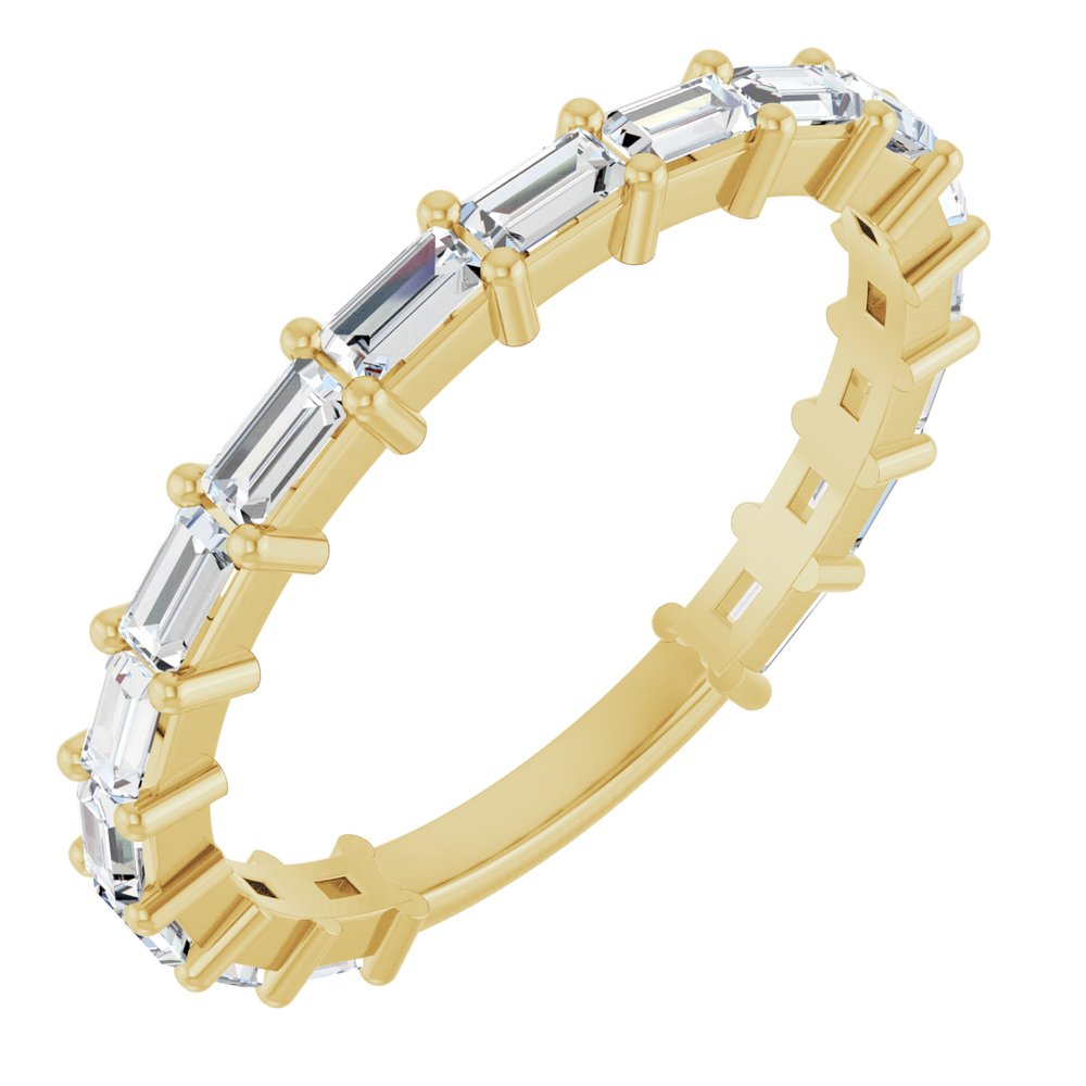 14K Yellow Gold 3/4 CTW Lab-Grown Diamond Anniversary Band