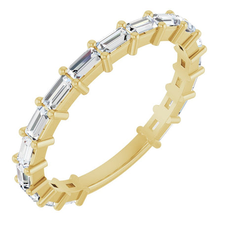 14K Yellow Gold 3/4 CTW Lab-Grown Diamond Anniversary Band