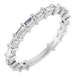 14K White Gold 3/4 CTW Natural Diamond Anniversary Band
