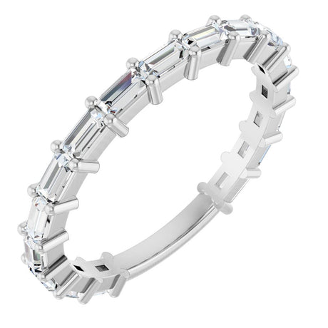 14K White Gold 3/4 CTW Natural Diamond Anniversary Band