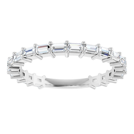 14K White Gold 5/8 CTW Natural Diamond Anniversary Band