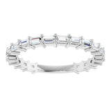 14K White Gold 5/8 CTW Natural Diamond Anniversary Band