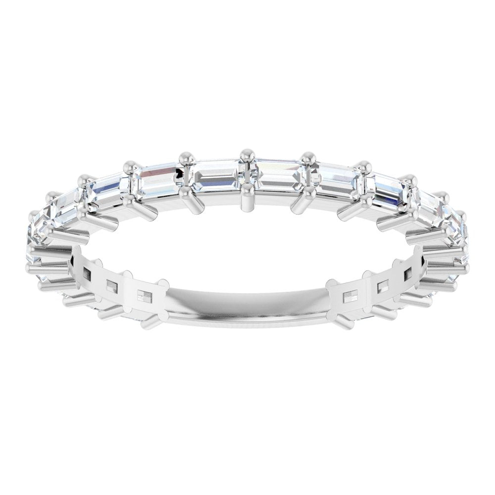 14K White 5/8 CTW Lab-Grown Diamond Anniversary Band