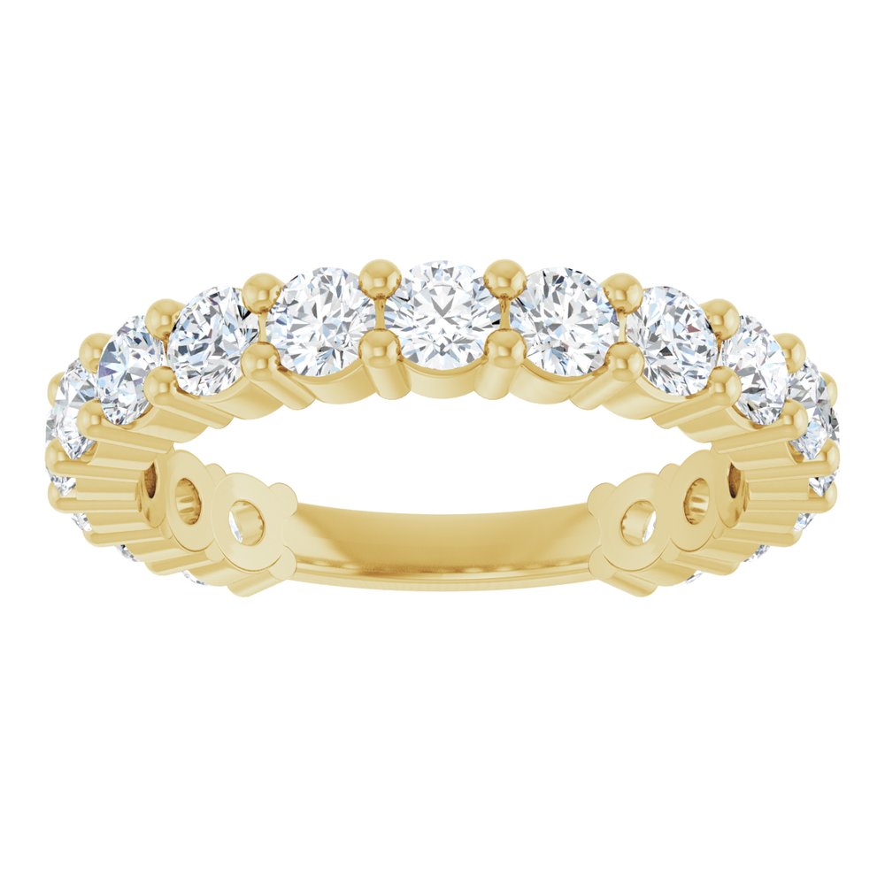 14K Yellow 1 1/2 CTW Natural Diamond Anniversary Band