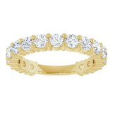 14K Yellow 1 1/2 CTW Natural Diamond Anniversary Band