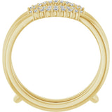 14K Yellow Gold 1/5 CTW Lab-Grown Diamond  Ring Guard