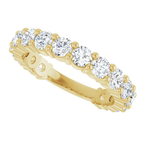 14K Yellow Gold 1 9/10 CTW Lab-Grown Diamond Anniversary Band