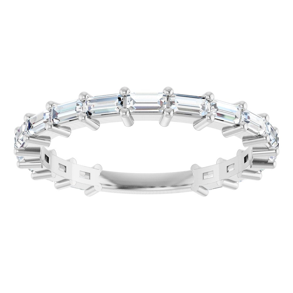 14K White Gold 3/4 CTW Lab-Grown Diamond Anniversary Band