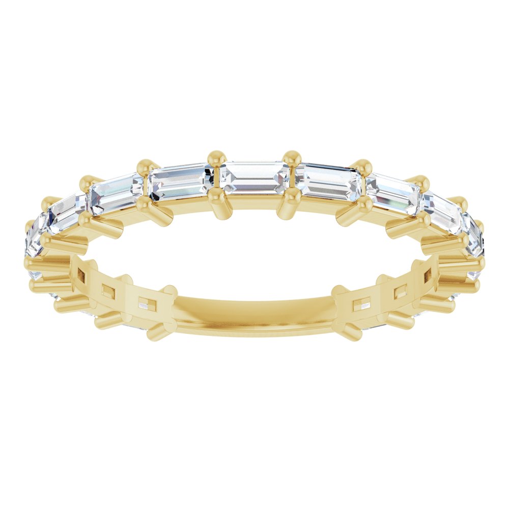 14K Yellow Gold 3/4 CTW Lab-Grown Diamond Anniversary Band
