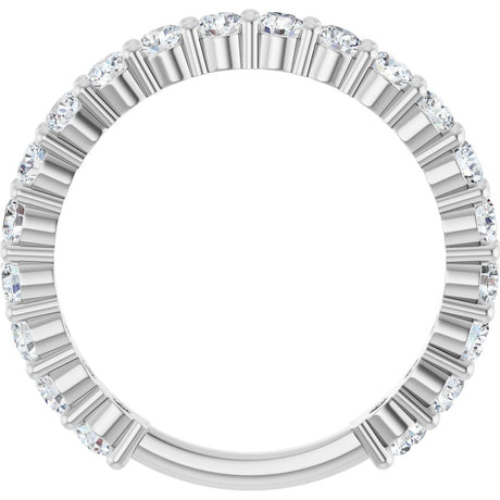 14K White Gold 1 1/5 CTW Natural Diamond Anniversary Band