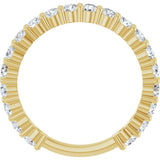 14K Yellow Gold 1 1/5 CTW Lab-Grown Diamond Anniversary Band