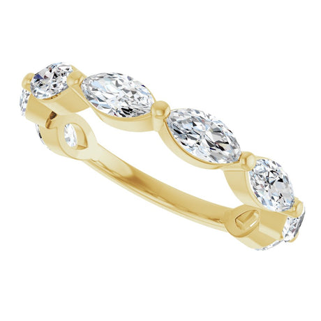 14K Yellow Gold 2 CTW Lab-Grown Diamond Anniversary Band