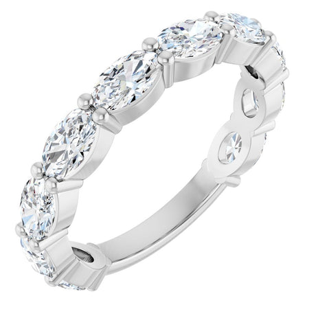 14K White Gold 1 9/10 CTW Lab-Grown Diamond Anniversary Band