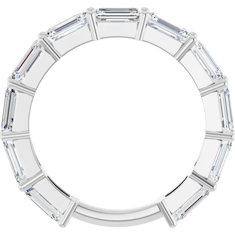 14K White Gold 3 3/8 CTW Lab-Grown Diamond Anniversary Band