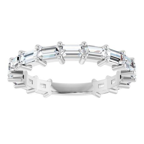 14K White Gold 1 1/2 CTW Natural Diamond Anniversary Band