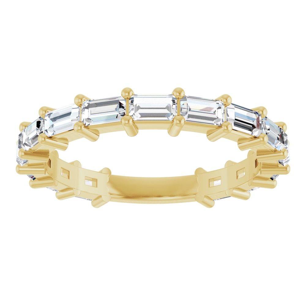 14K Yellow Gold 1 1/2 CTW Lab-Grown Diamond Anniversary Band