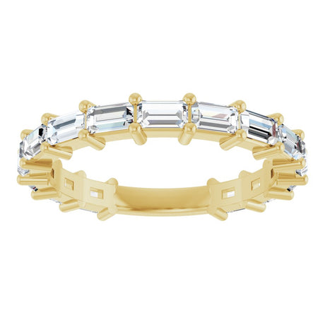14K Yellow Gold 1 1/2 CTW Lab-Grown Diamond Anniversary Band