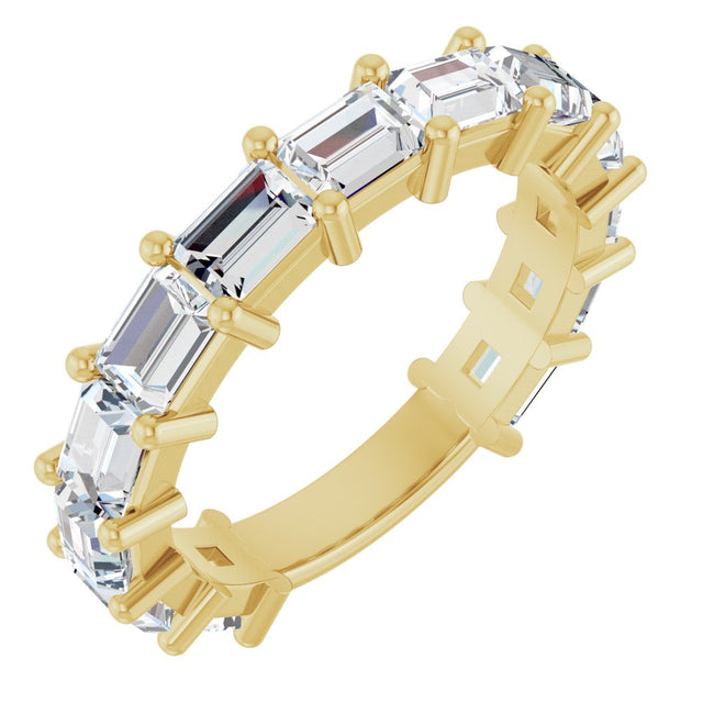 14K Yellow Gold 3 1/6 CTW Lab-Grown Diamond Anniversary Band
