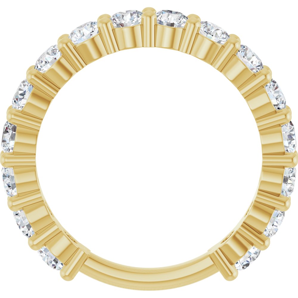 14K Yellow Gold 1 9/10 CTW Lab-Grown Diamond Anniversary Band