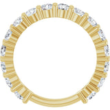 14K Yellow Gold 1 9/10 CTW Lab-Grown Diamond Anniversary Band