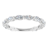 14K White Gold 3/4 CTW Lab-Grown Diamond Anniversary Band