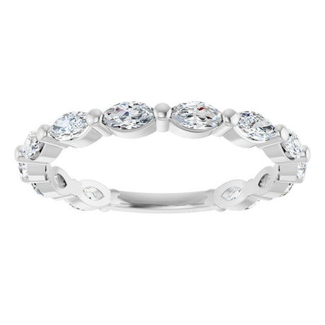 14K White Gold 3/4 CTW Lab-Grown Diamond Anniversary Band