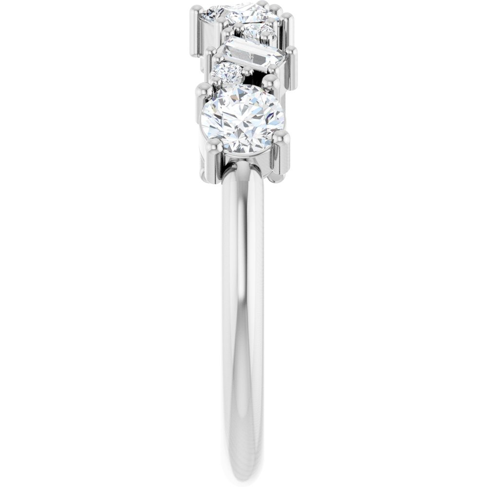 14K White 7/8 CTW Lab-Grown Diamond Anniversary Band