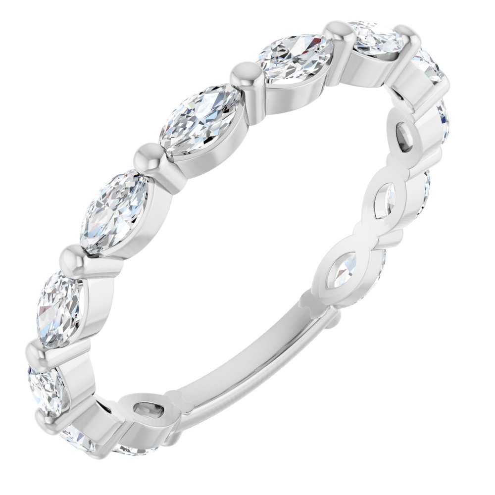 14K White Gold 3/4 CTW Lab-Grown Diamond Anniversary Band