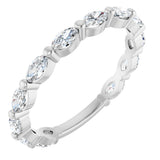 14K White Gold 3/4 CTW Lab-Grown Diamond Anniversary Band