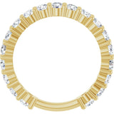 14K Yellow Gold 1 1/3 CTW Lab-Grown Diamond Anniversary Band