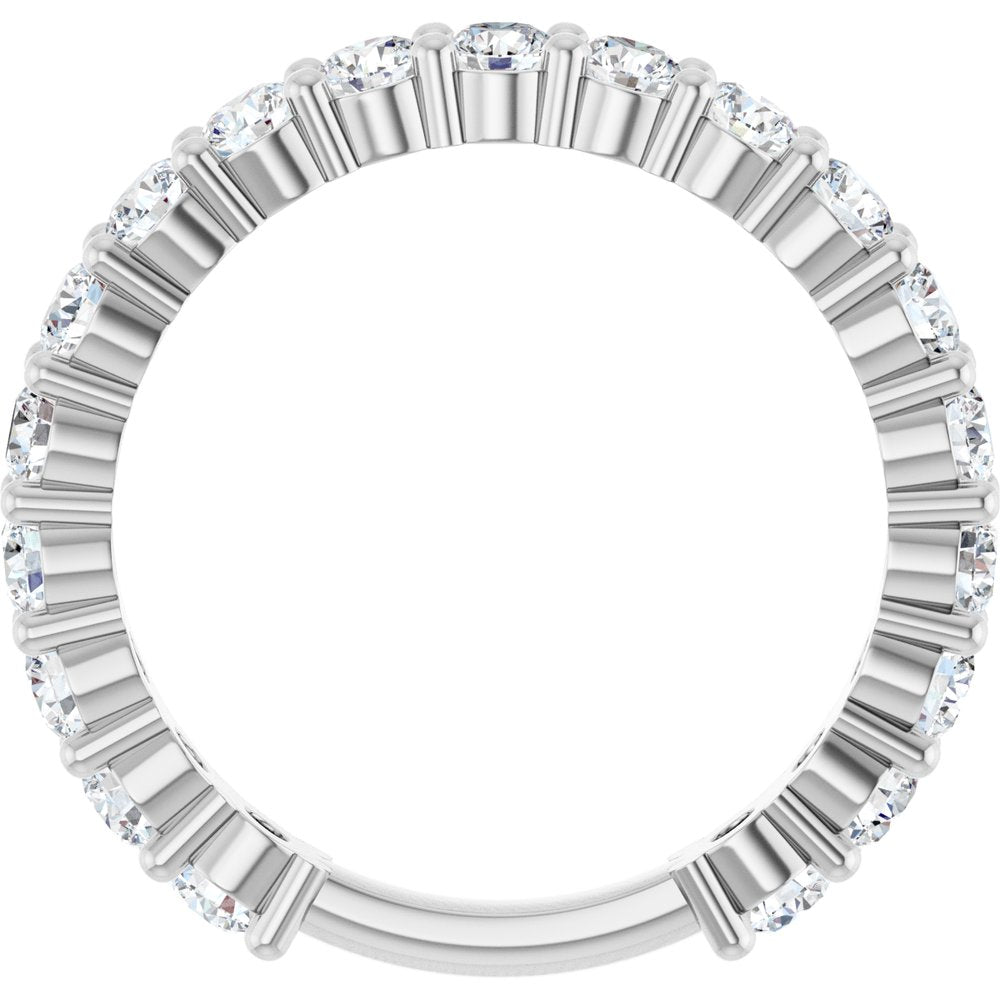 14K White Gold 1 1/3 CTW Lab-Grown Diamond Anniversary Band