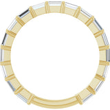 14K Yellow Gold 3/4 CTW Lab-Grown Diamond Anniversary Band