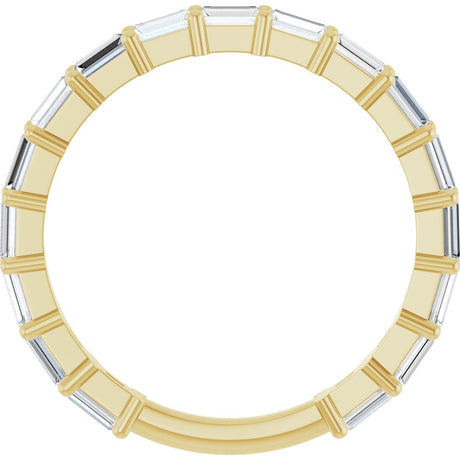 14K Yellow Gold 3/4 CTW Lab-Grown Diamond Anniversary Band