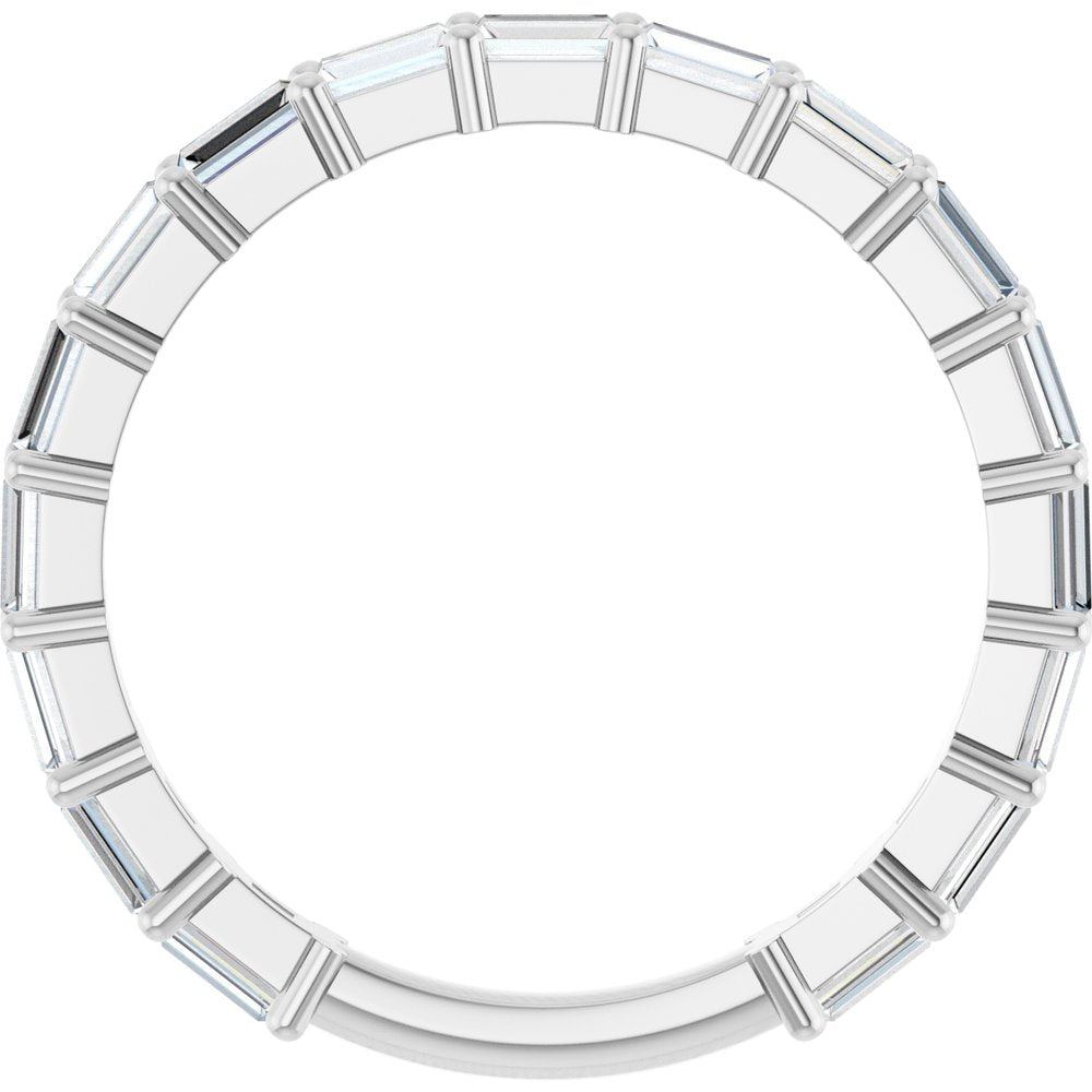 14K White Gold 3/4 CTW Natural Diamond Anniversary Band