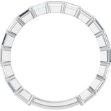 14K White Gold 3/4 CTW Natural Diamond Anniversary Band